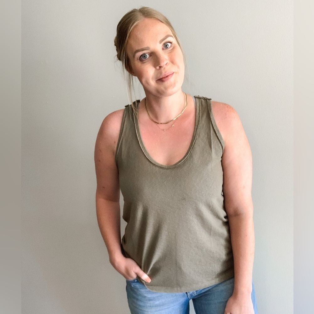 Raw Hem Tank